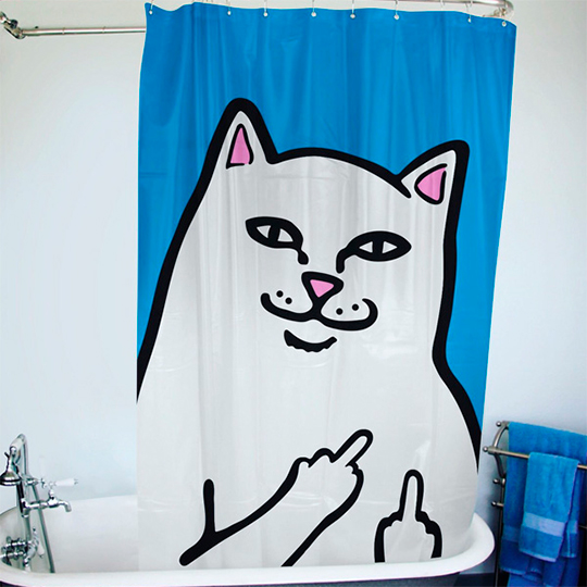 

Шторка для ванны 'Impudent cat'
