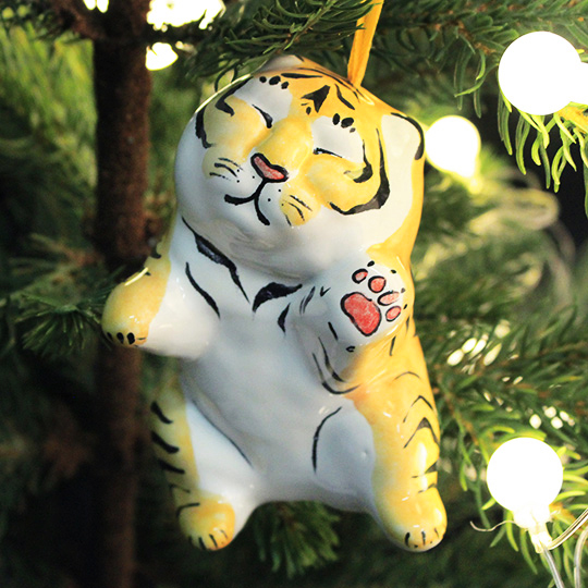 

Игрушка елочная керамическая 'Tiger'