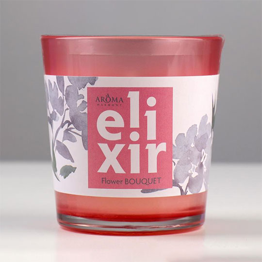 Свеча ароматическая 'Элексир' (разные ароматы) / Цветы - фото 1