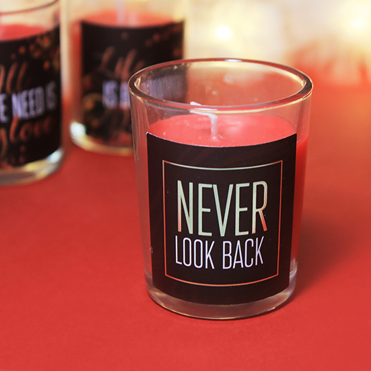 

Свеча 'Действуй' / Never look back