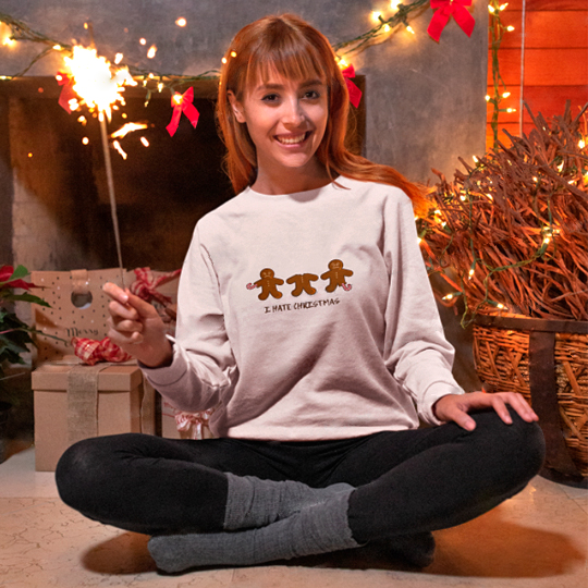 

Свитшот унисекс 'Hate Christmas' / 2XL