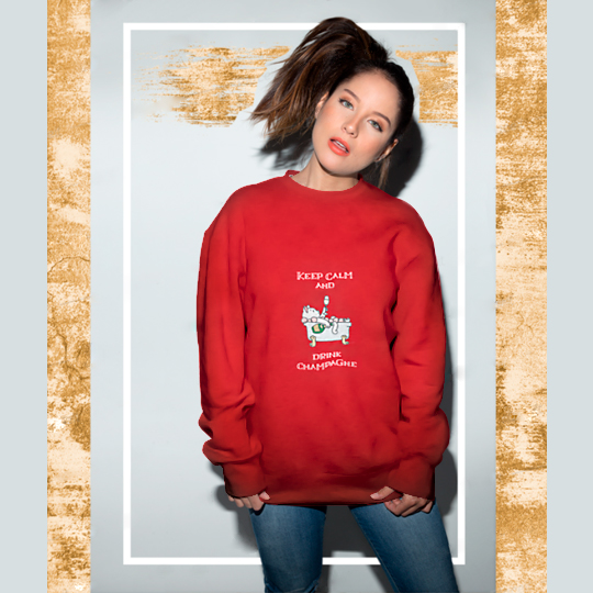

Свитшот женский 'Drink champagne' / 2XL