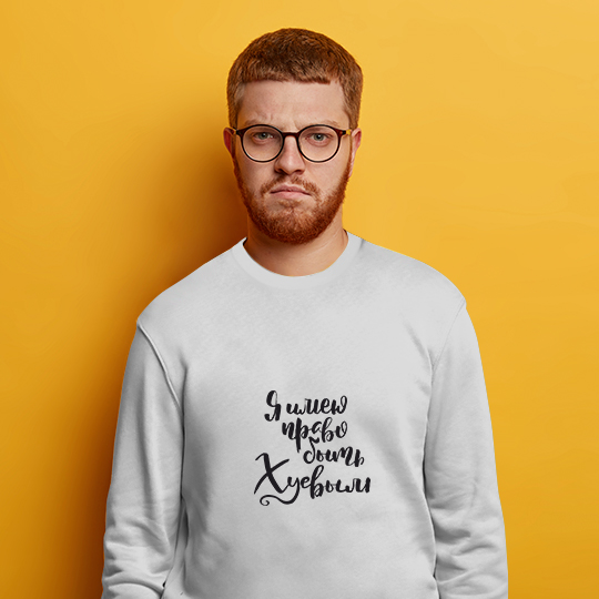

Свитшот мужской 'Имею право' / XL