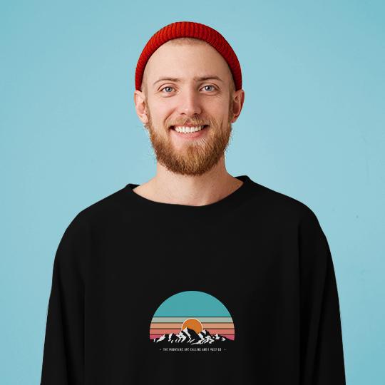 

Свитшот мужской 'The mountains are calling' / 2XL