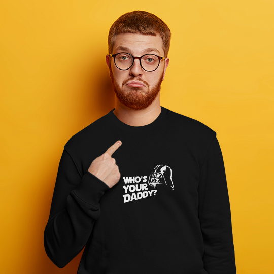 

Свитшот мужской 'Who is your daddy' / L