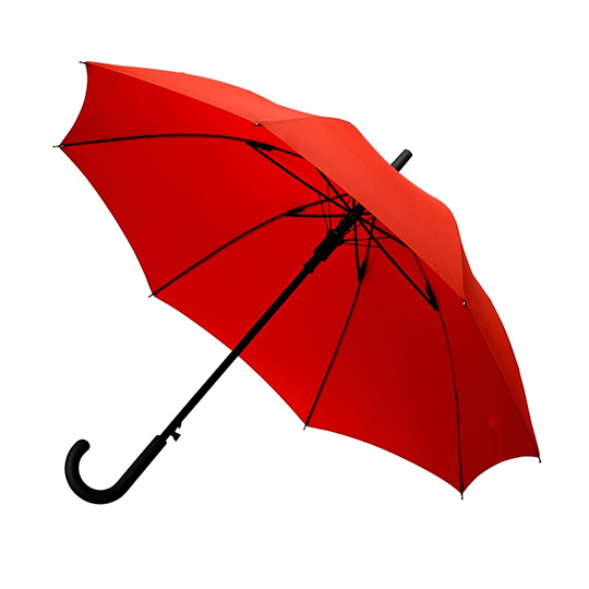 

Зонт-трость полуавтомат 'Rainproof' / Красный