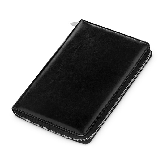 

Блокнот с RFID защитой и ручкой 'Defender' / Черный