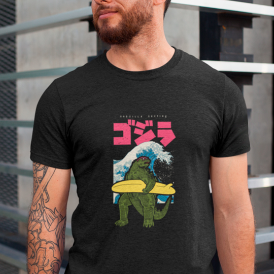 

Футболка унисекс 'Dino Surf' / 2XL