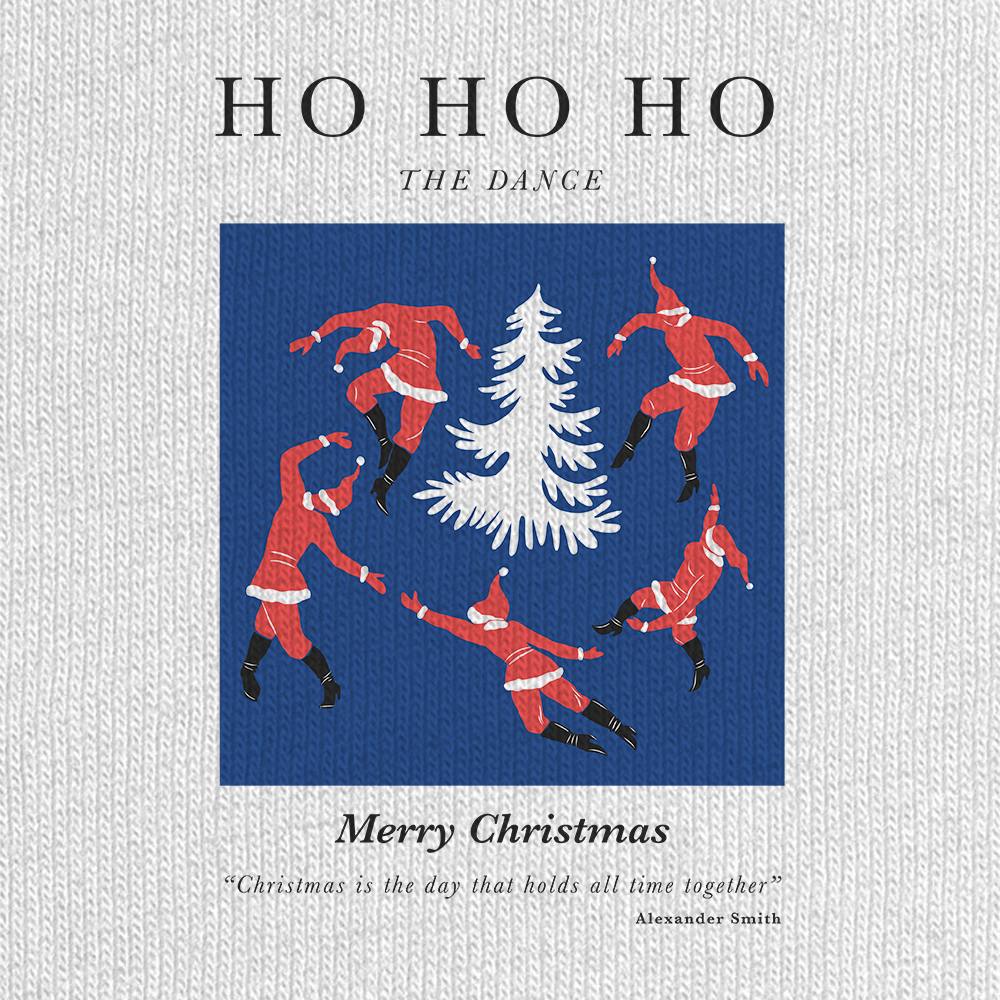 Футболка унисекс 'HO HO HO' 