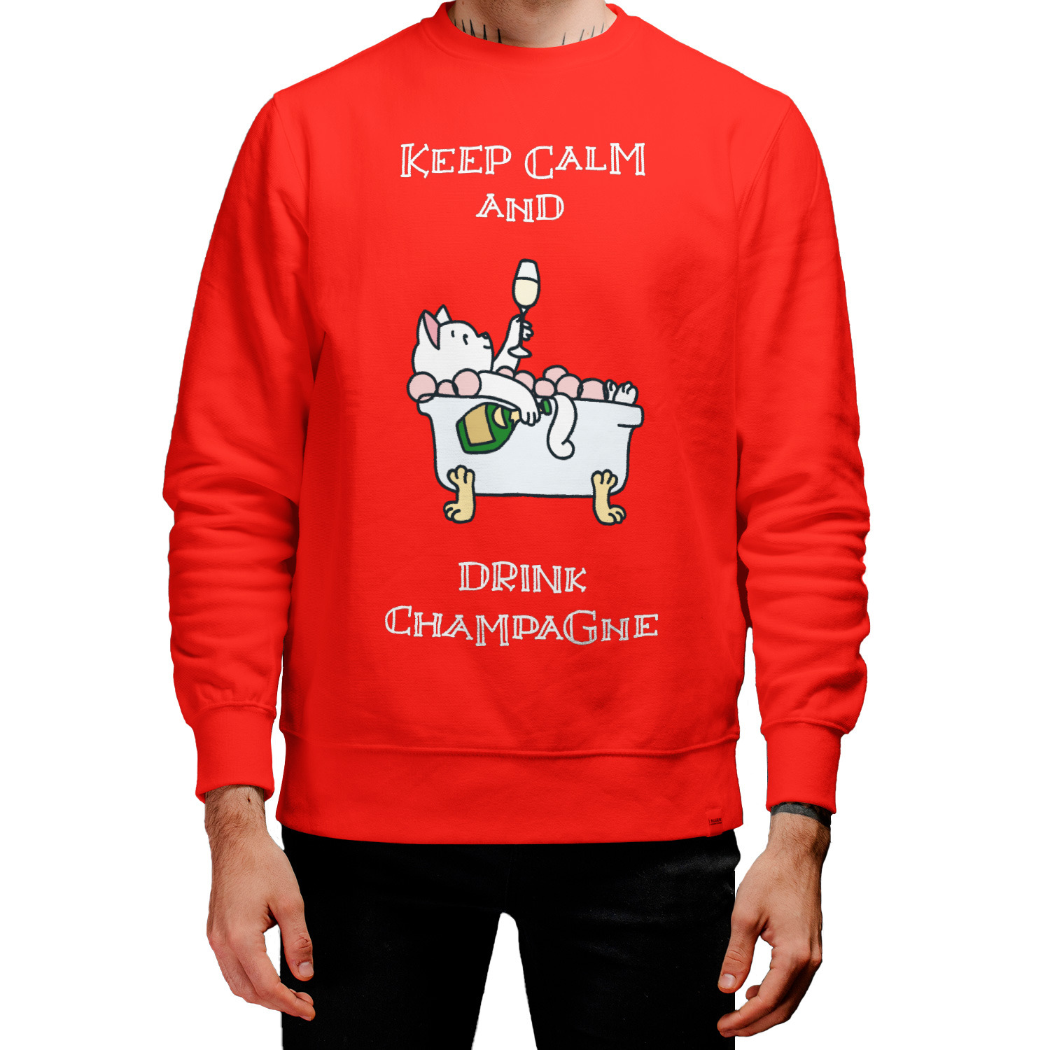 Свитшот женский 'Drink champagne'