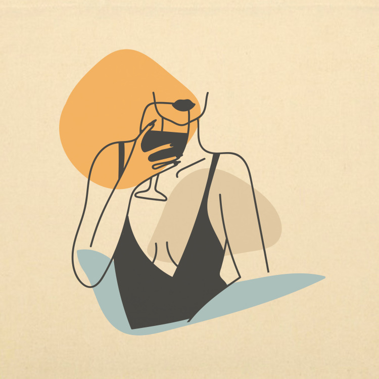 Сумка «'Lady with wine'»