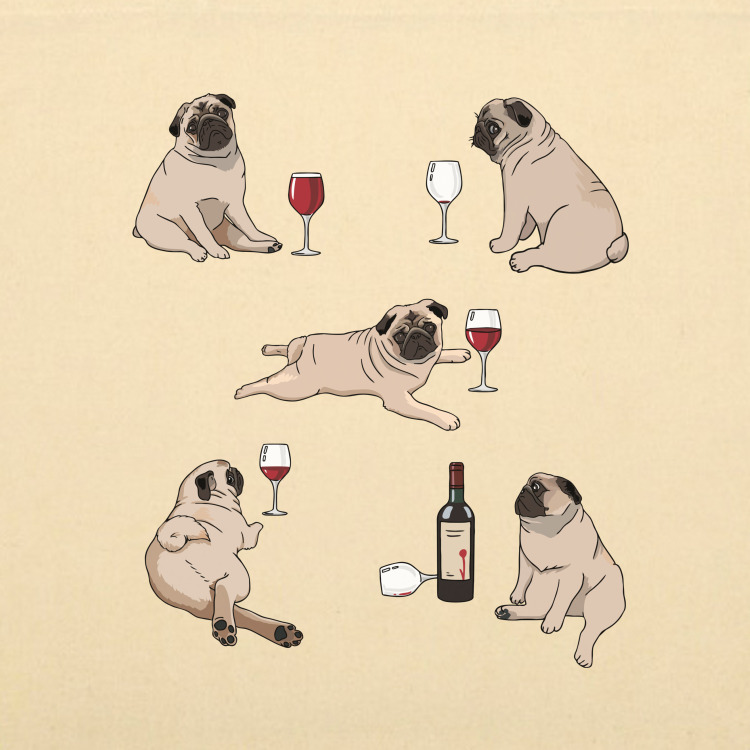 Сумка-шоппер 'Wine vibe'