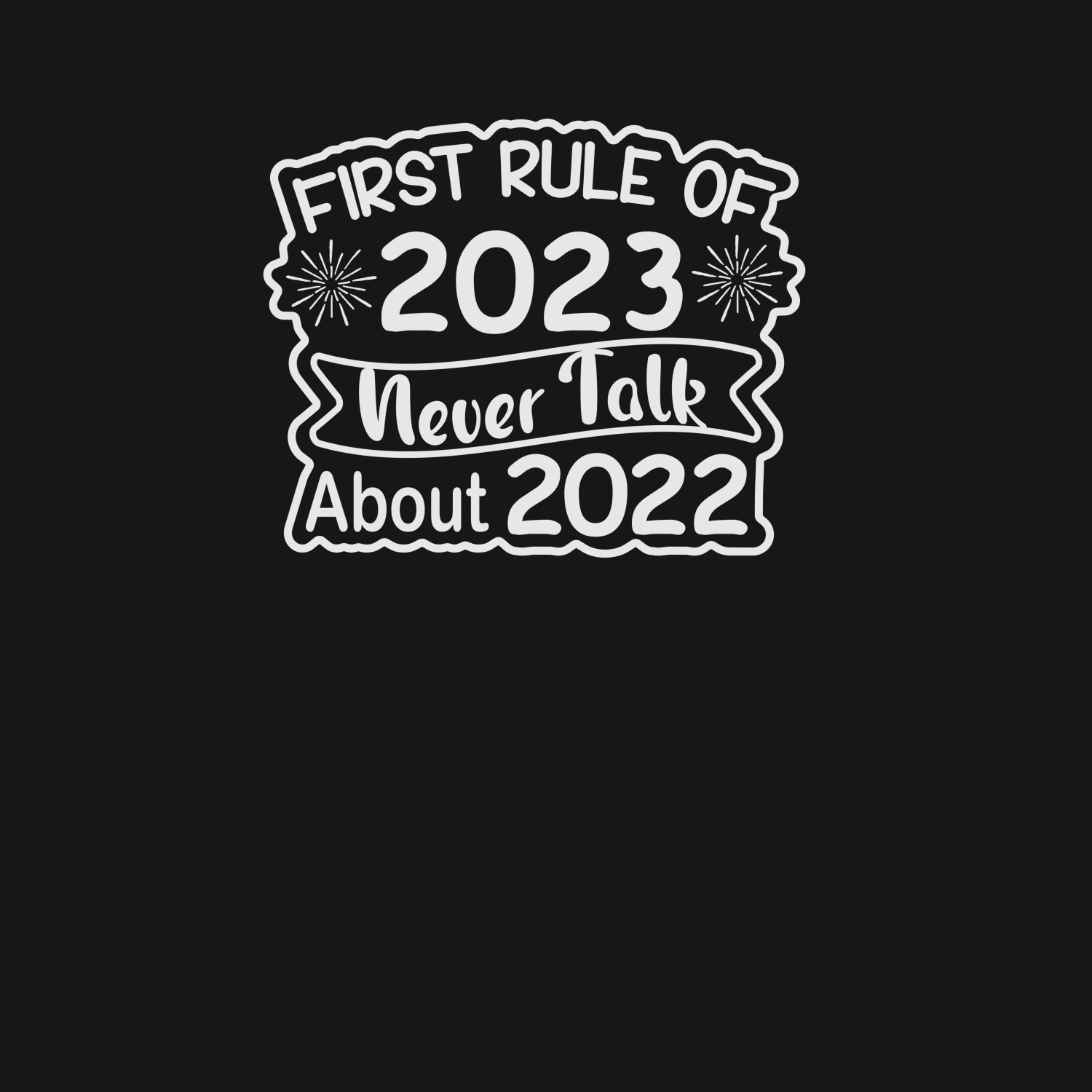 Футболка унисекс 'First rule of 2023'