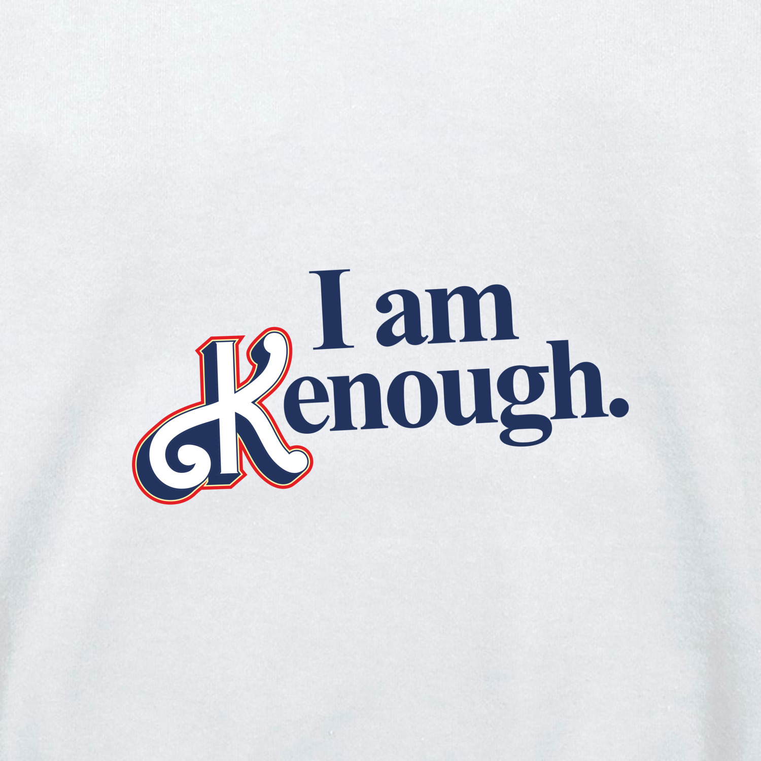 Толстовка унисекс 'Kenough', белая