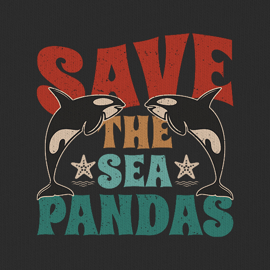 Футболка унисекс 'Sea pandas'