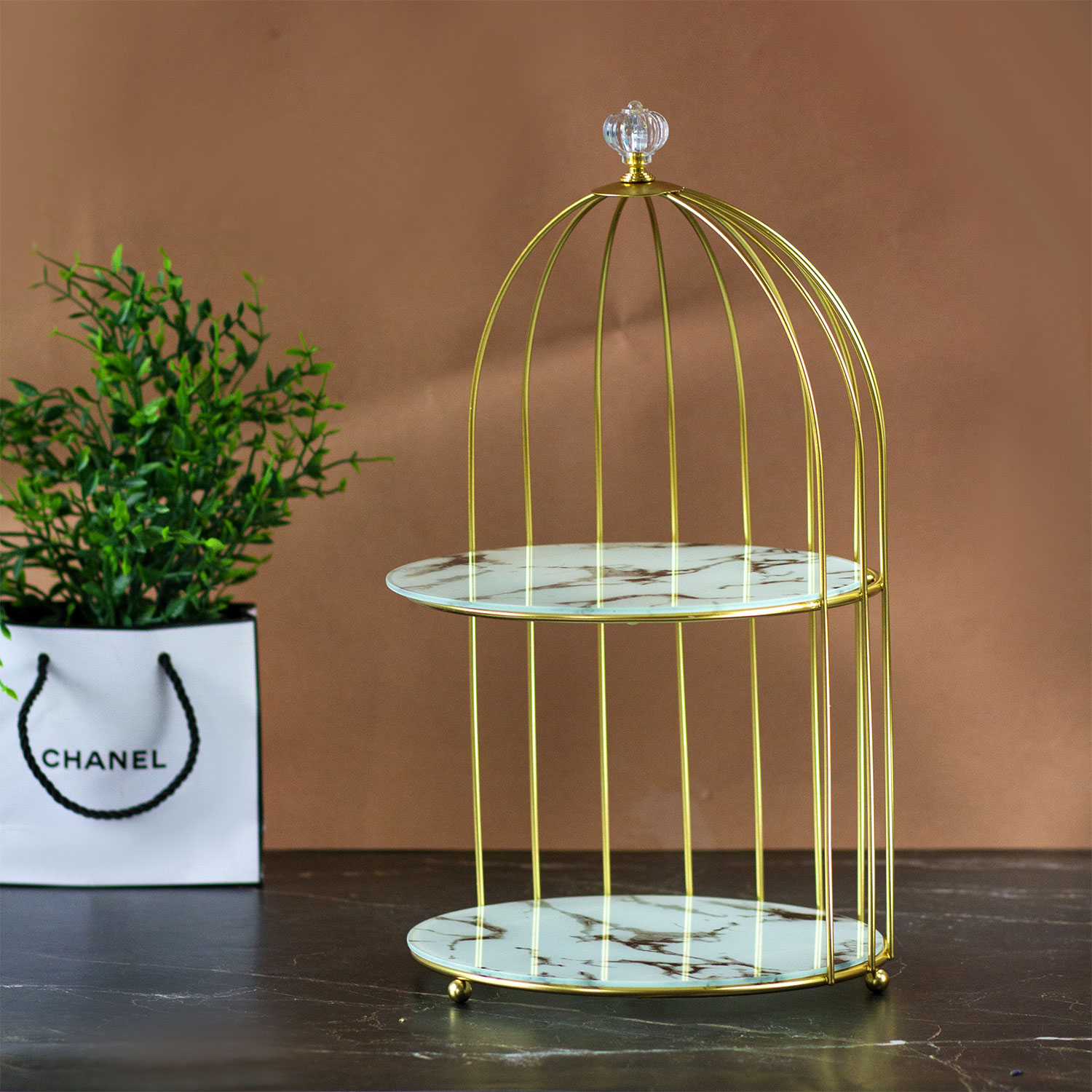 Декоративная подставка "Belleza Marble"
