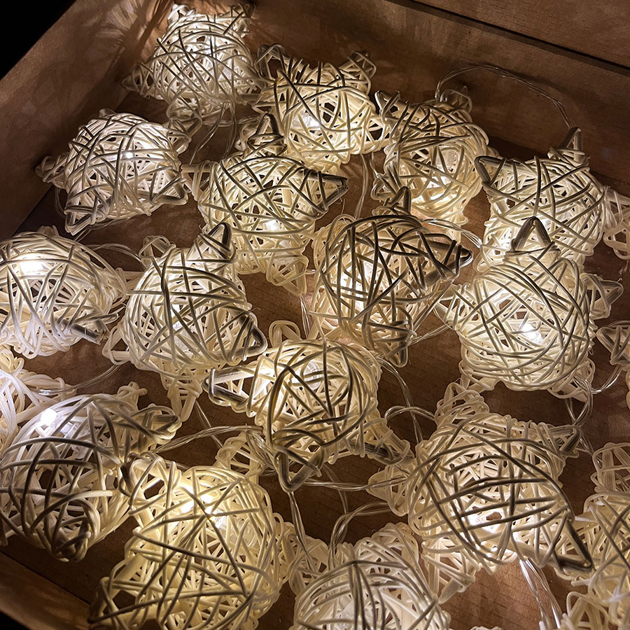 Гирлянда из ротанга с лампочками 'Stars'