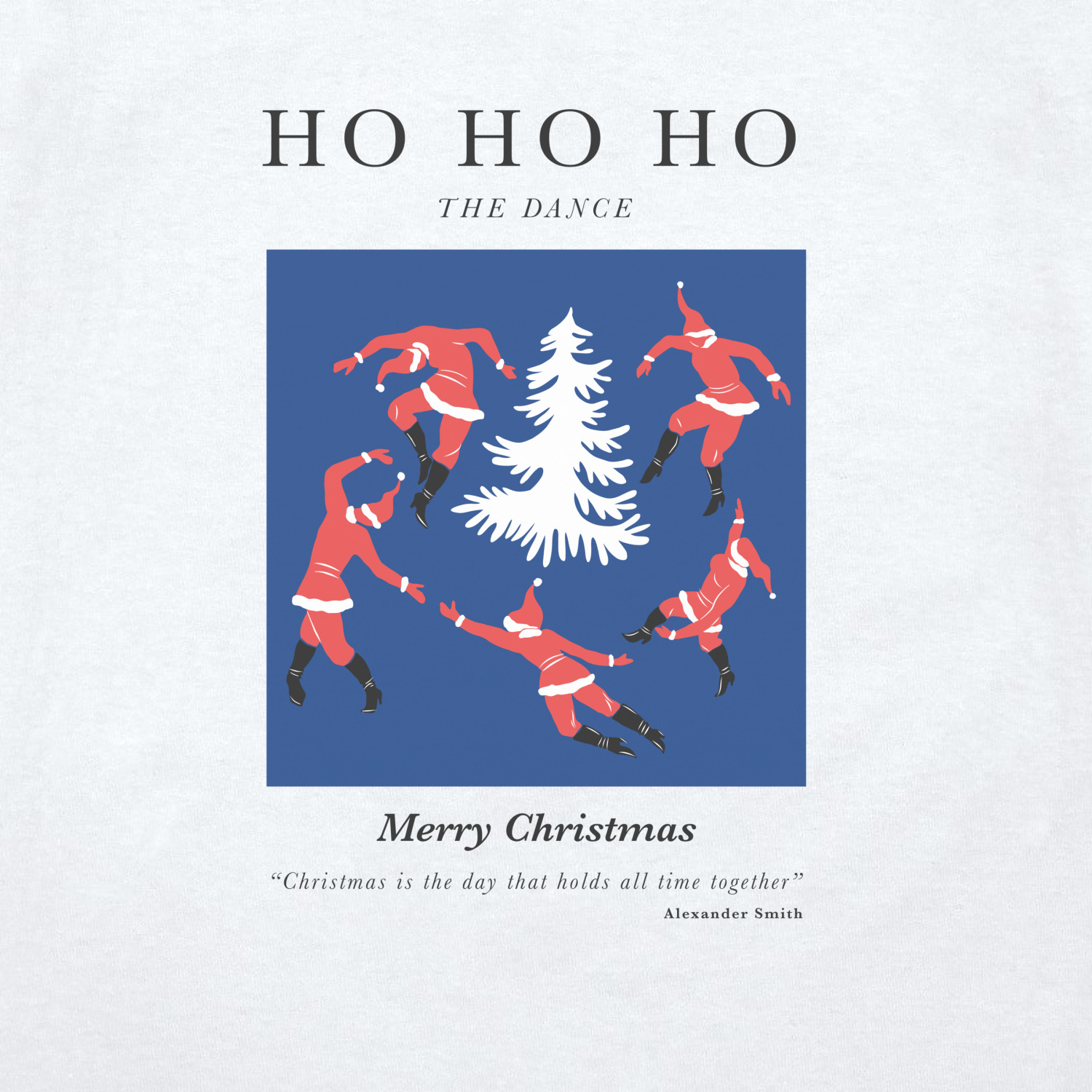 Футболка унисекс 'HO HO HO' 