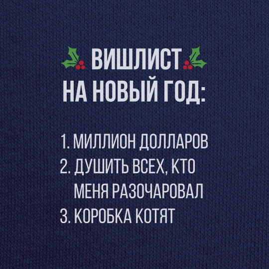 Толстовка унисекс 'Вишлист на Новый год'