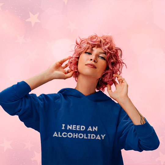 

Толстовка унисекс 'I need an alcoholiday' (разные размеры) / 2XL