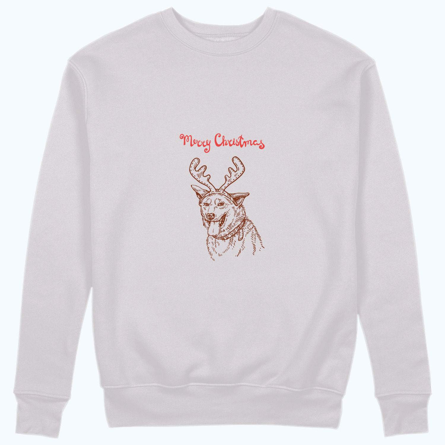 Свитшот унисекс 'Christmas dog'