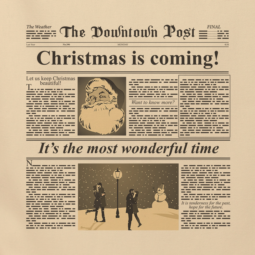 Сумка-шоппер 'Christmas is coming...'