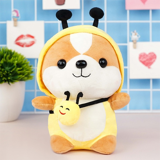 Игрушка мягкая 'Корги в шапочке'