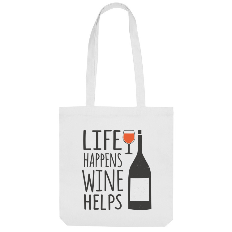 Сумка-шоппер 'Wine helps'