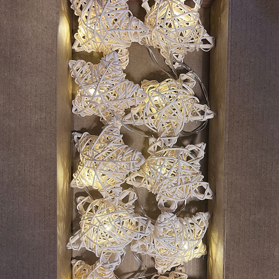 Гирлянда из ротанга с лампочками 'Stars'