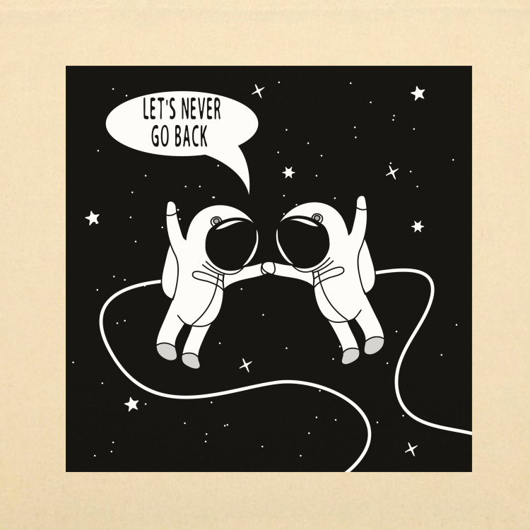 Сумка-шоппер 'Never go back'