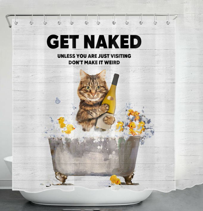 Шторка для ванны 'Get naked'