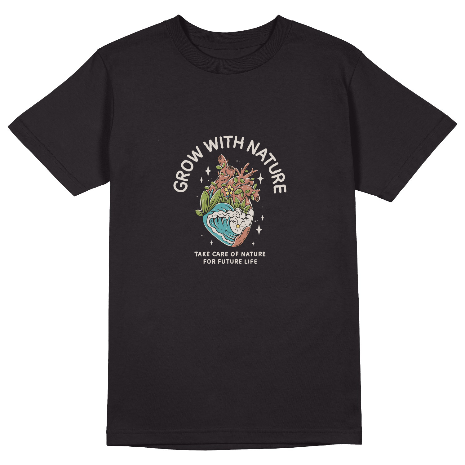 Футболка унисекс 'Grow with nature'