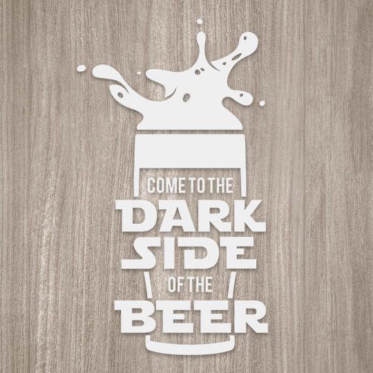 Рамка-копилка для пивных крышек 'Dark side of beer'