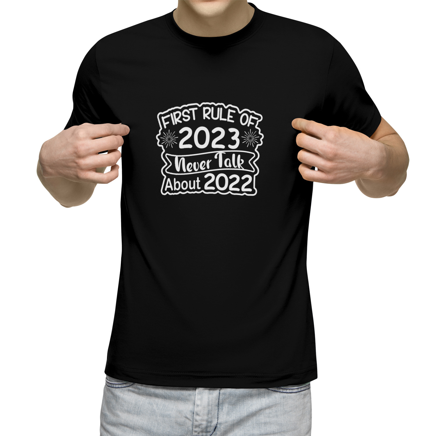 Футболка унисекс 'First rule of 2023'