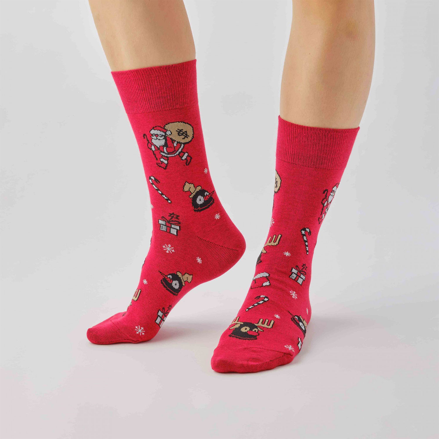 Носки 'Дедушка знает, что подарить на Новый год', размеры 42-47