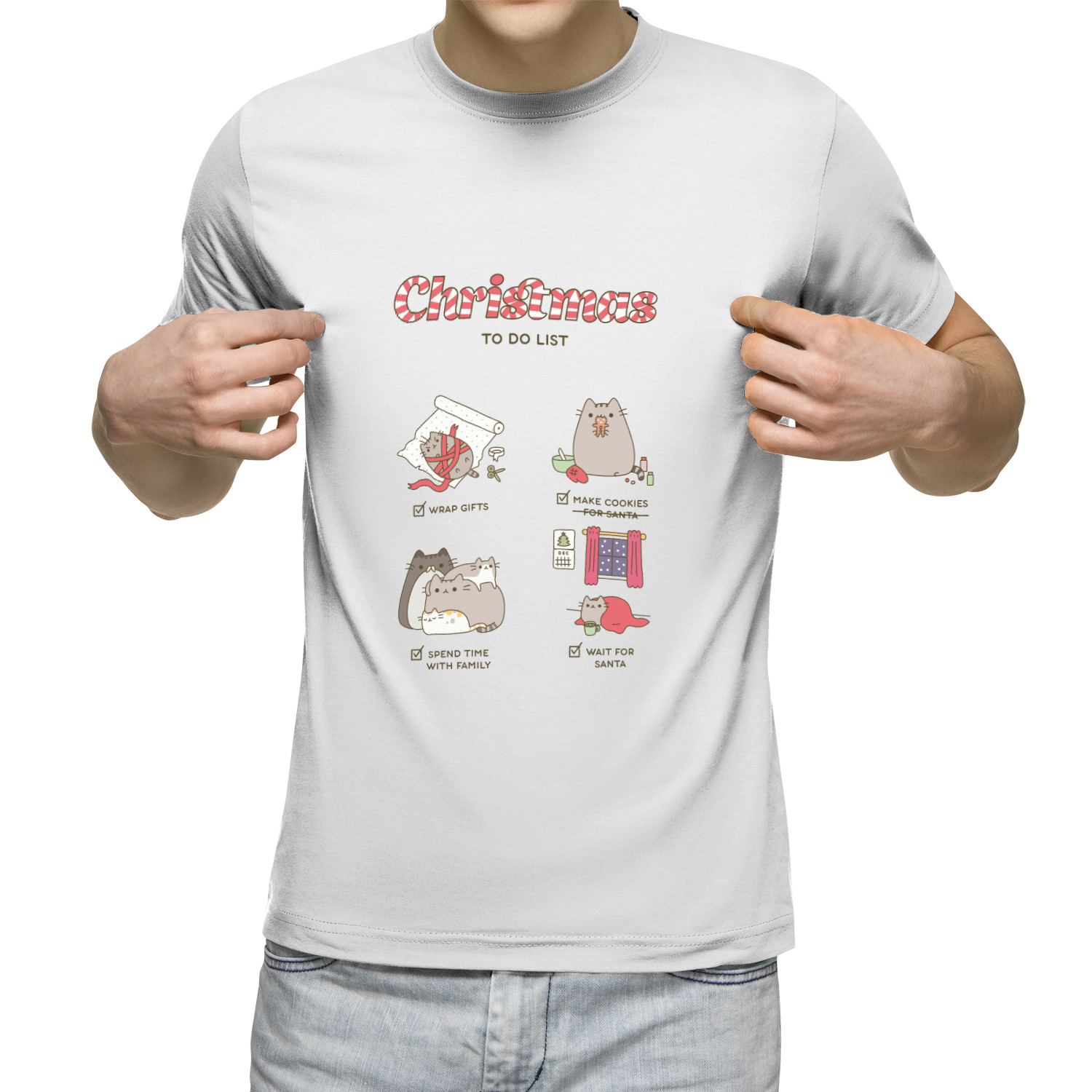 Футболка унисекс 'Christmas to do list'