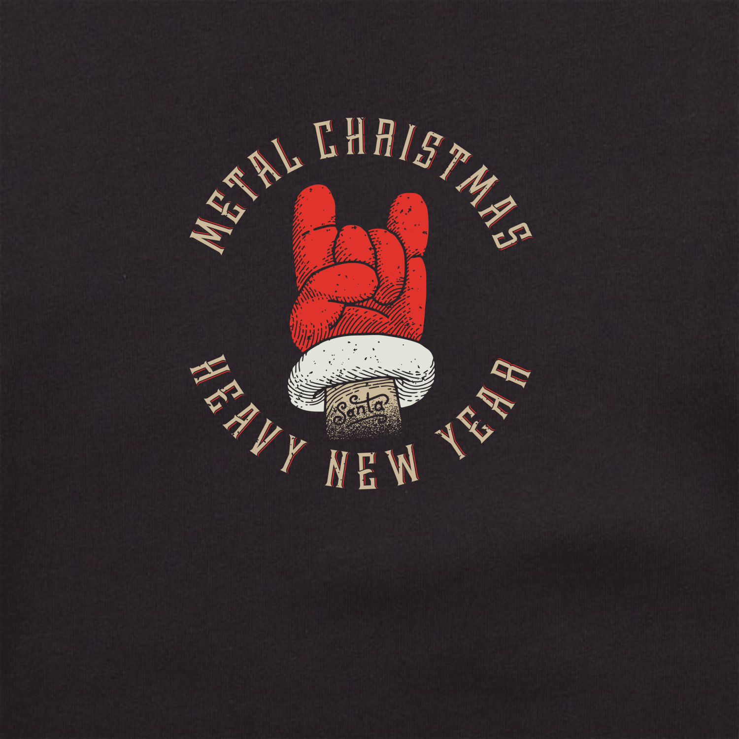 Свитшот унисекс 'Metal Christmas'
