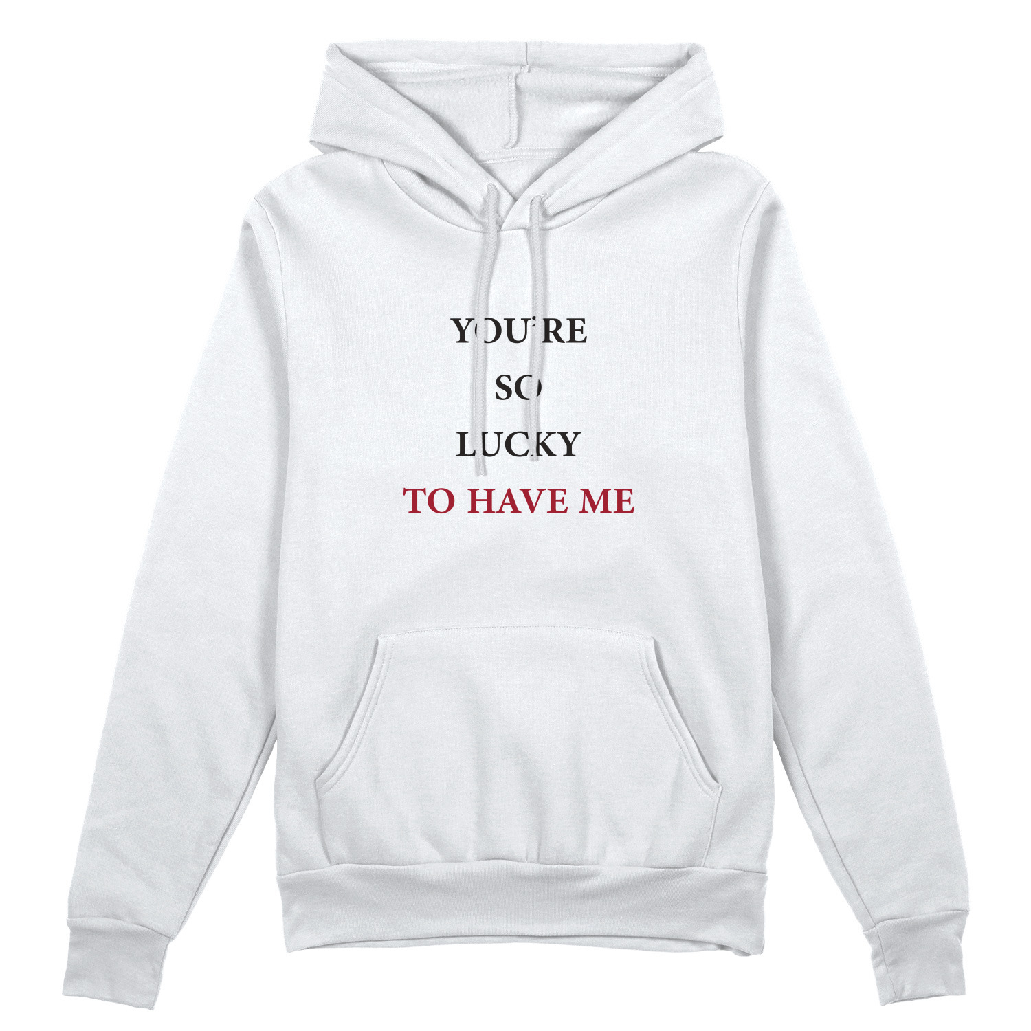 Толстовка унисекс 'Lucky to have me'