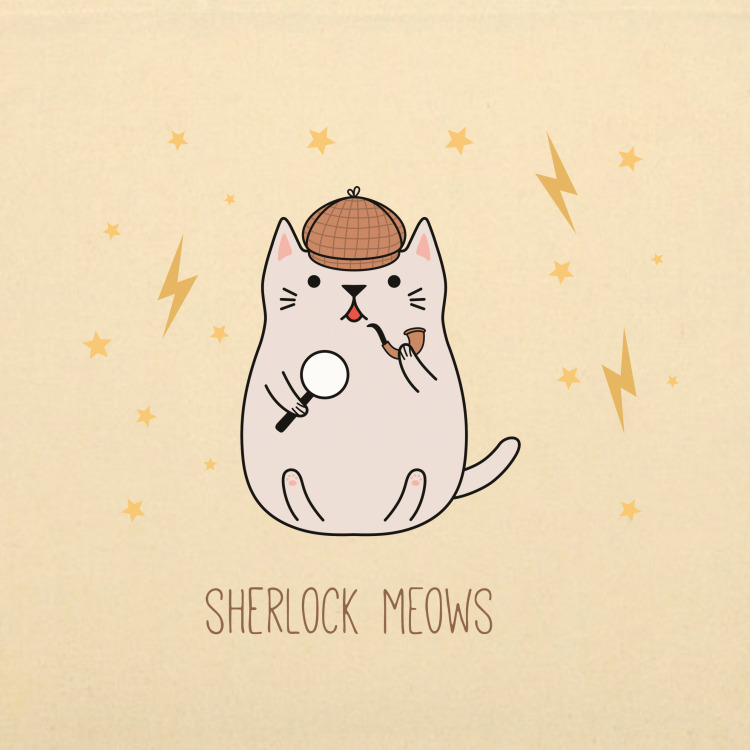 Сумка-шоппер 'Sherlock Meows'