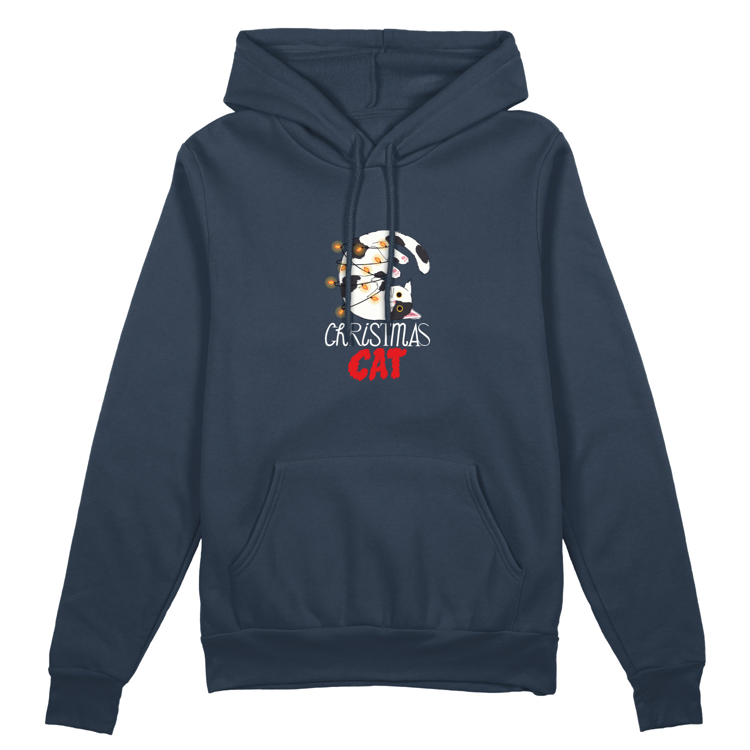 Толстовка унисекс 'Christmas Cat'