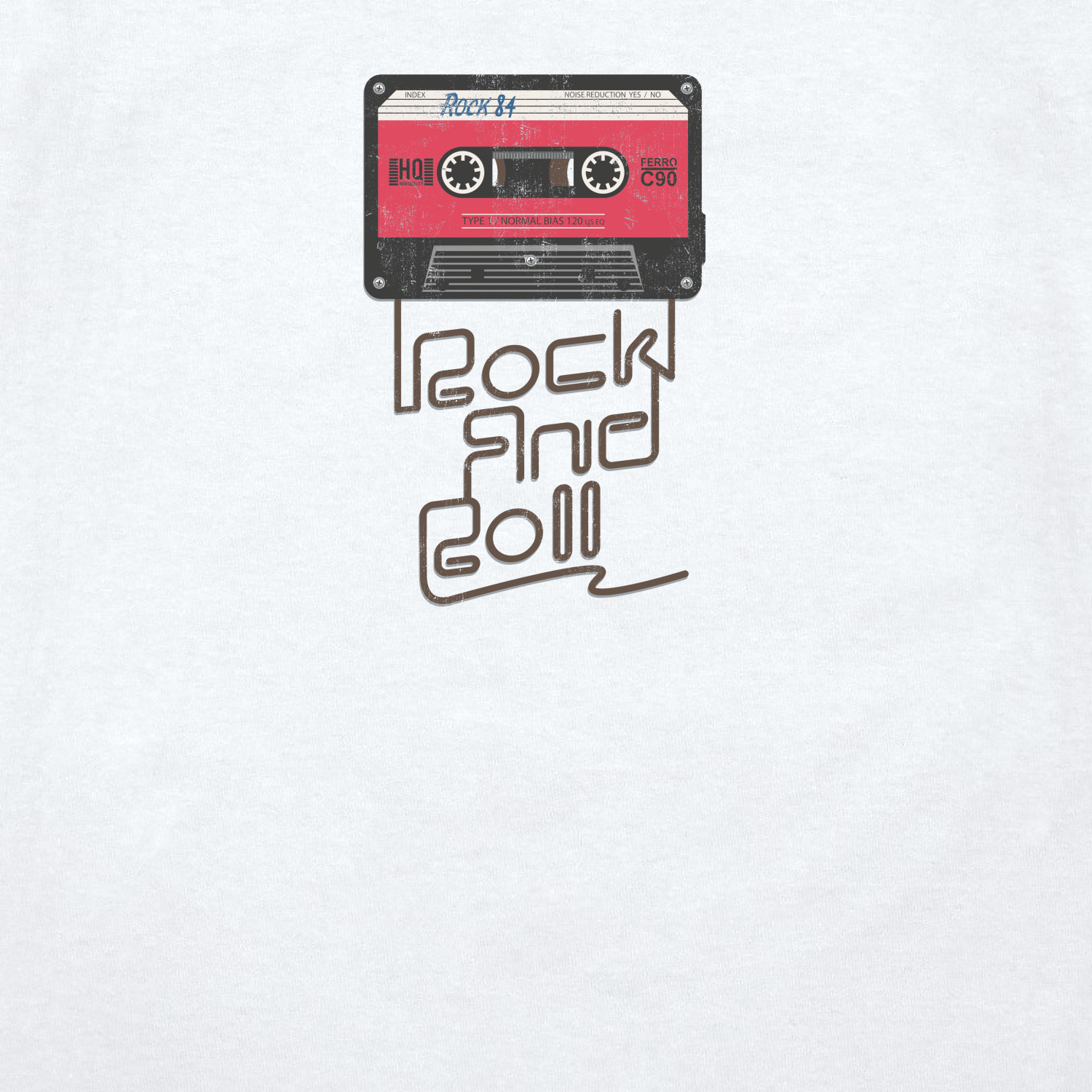 Футболка унисекс 'Rock and Roll'