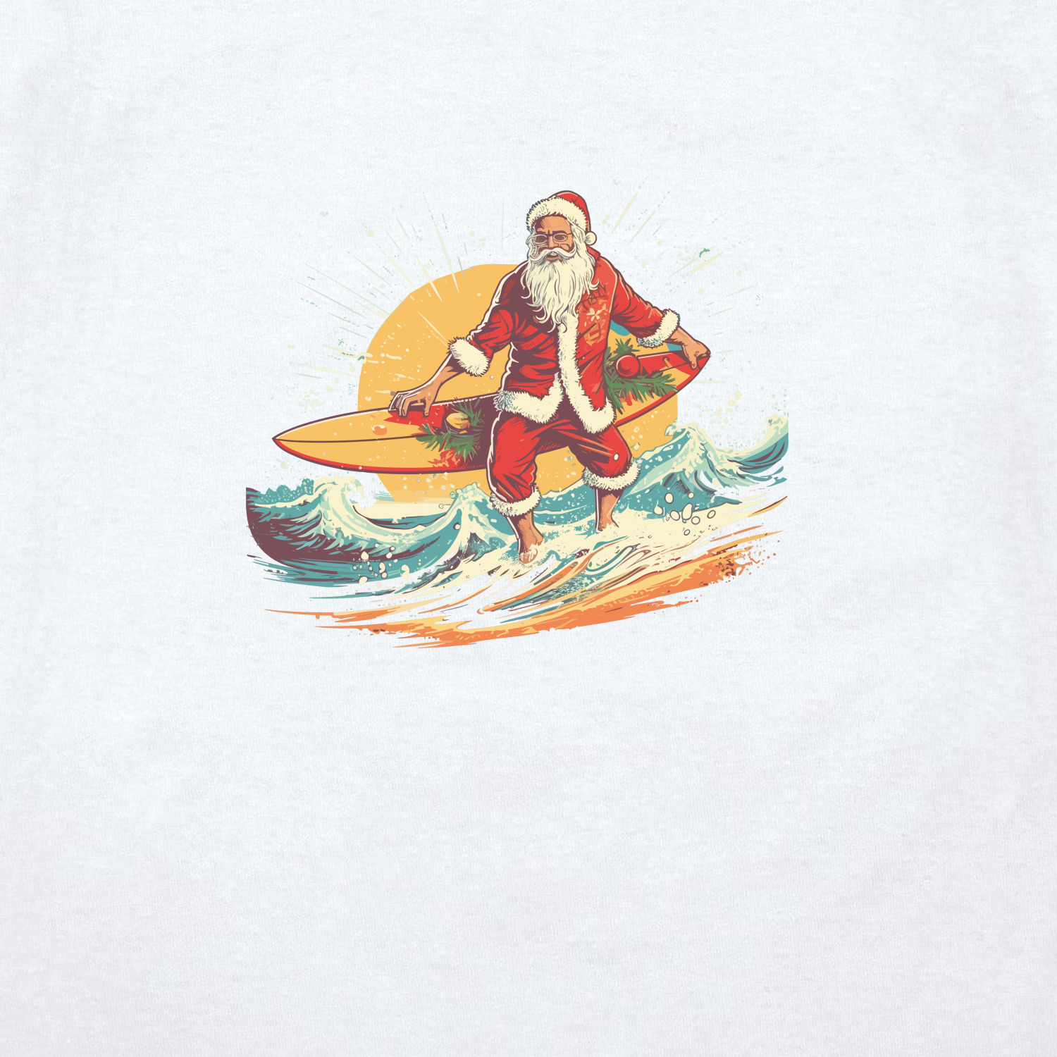 Футболка унисекс 'Summer Santa' 