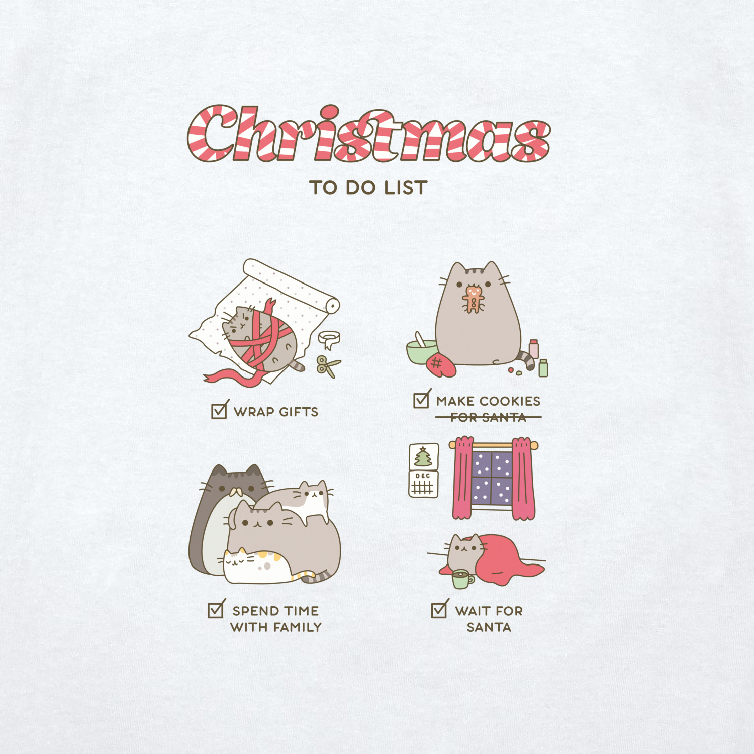 Футболка унисекс 'Christmas to do list'