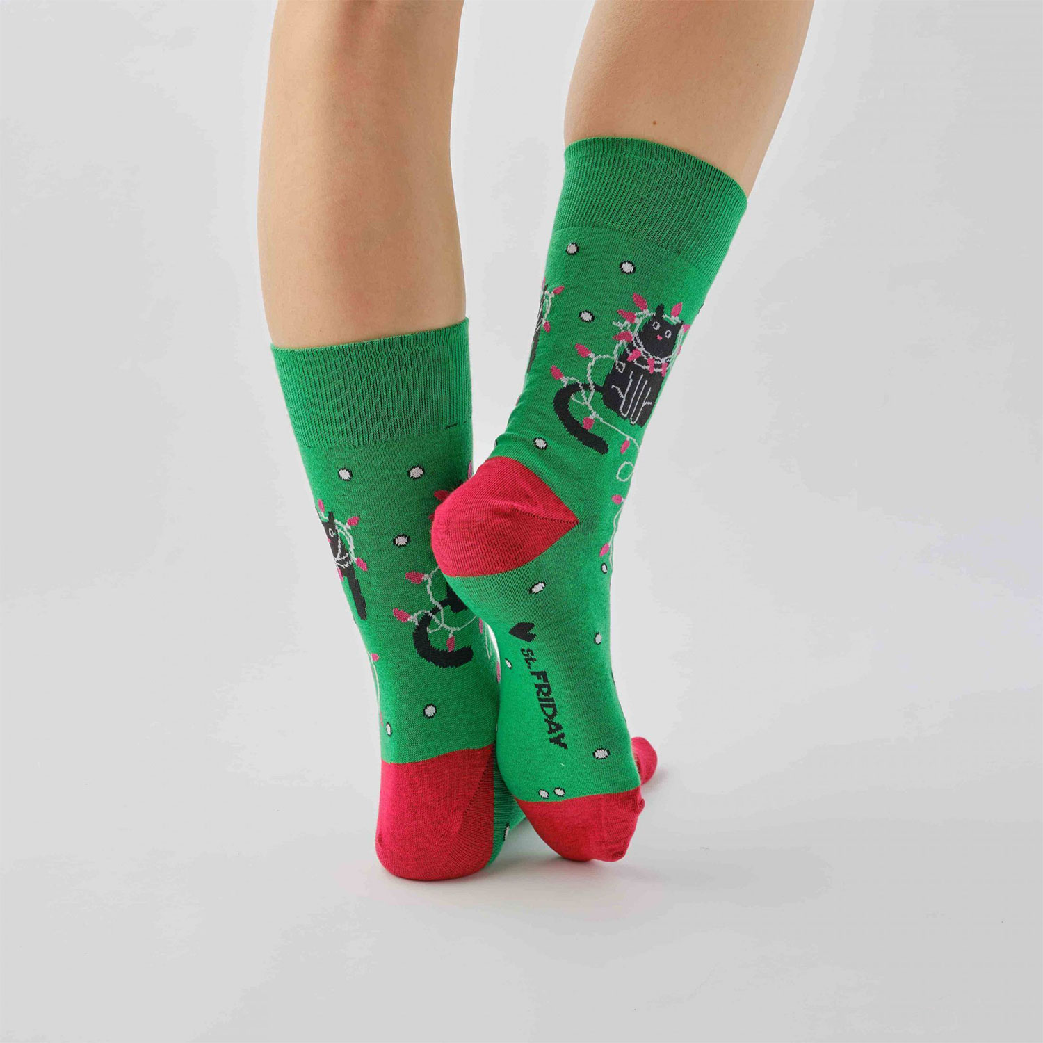 Носки 'Гирлянда твоего кота', размеры 42-47