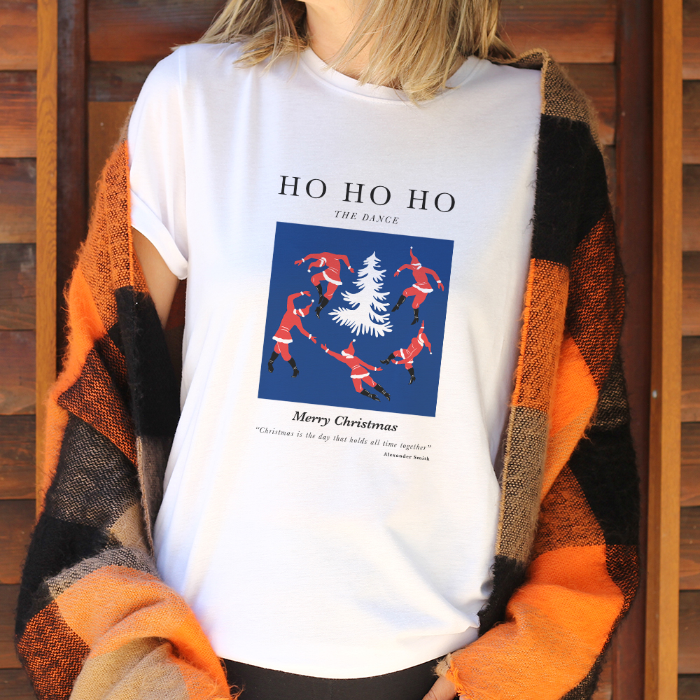 Футболка унисекс 'HO HO HO' 