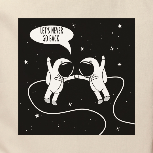 Сумка-шоппер 'Never go back'