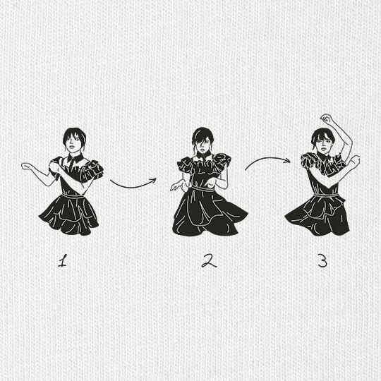 Футболка унисекс 'Wednesday Dance' 