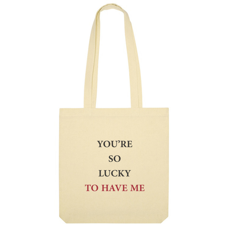 Сумка-шоппер 'Lucky to have me'