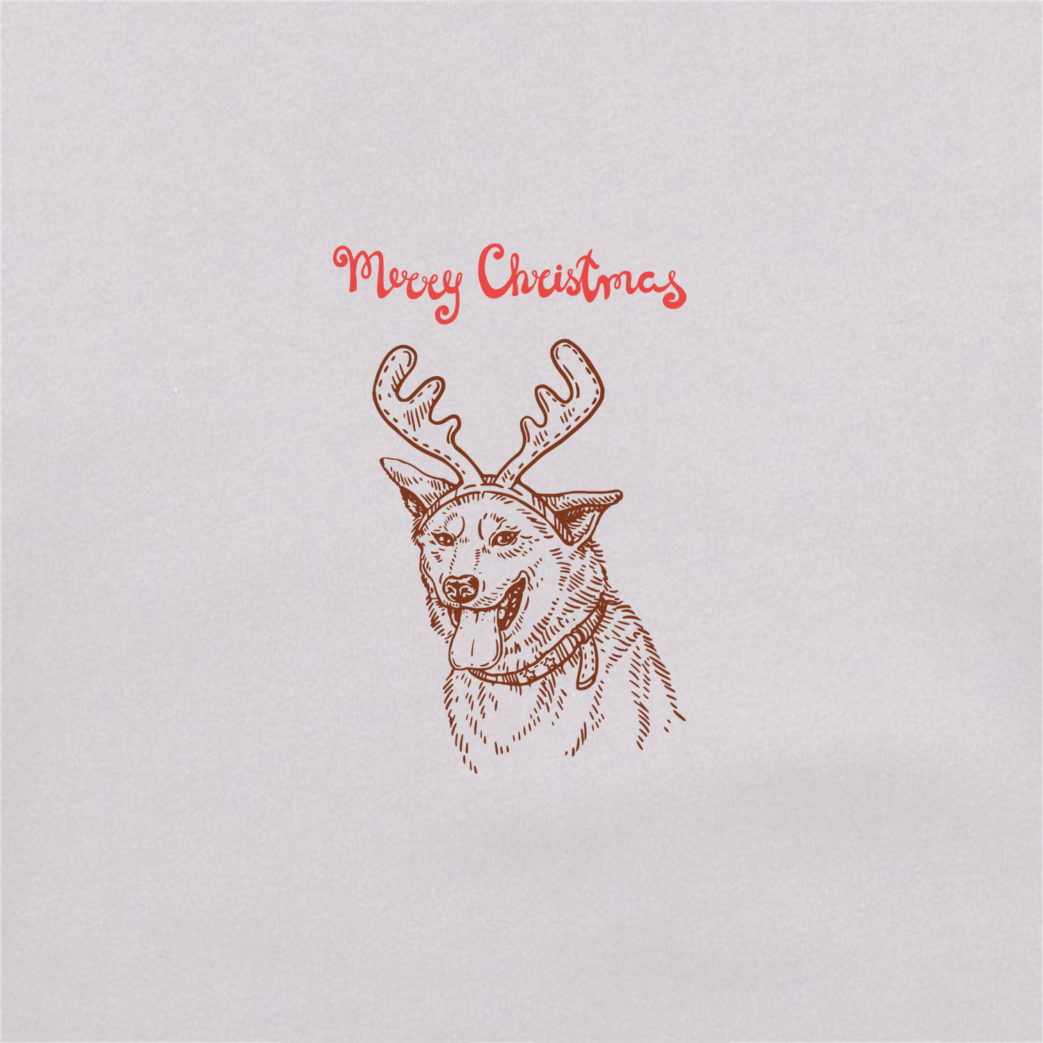 Свитшот унисекс 'Christmas dog'