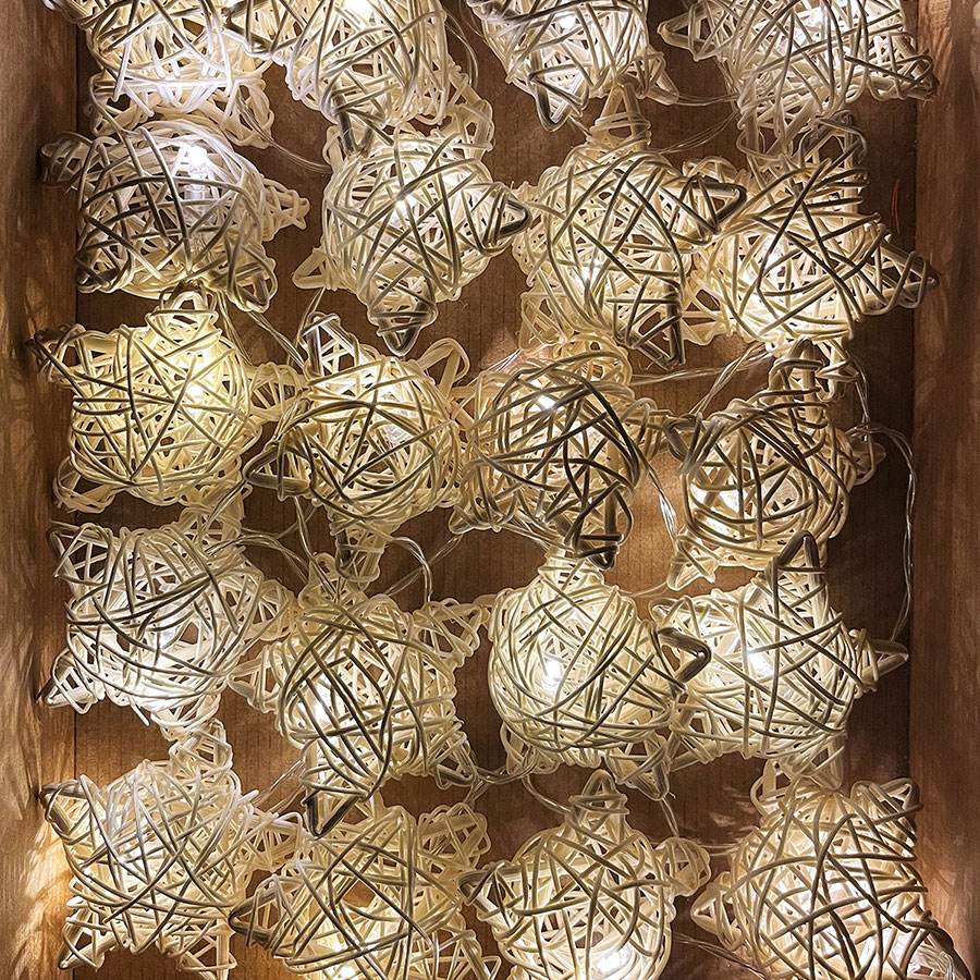 Гирлянда из ротанга с лампочками 'Stars'